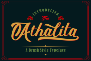 Athalita Brush Typeface for Elegant Craft Projects
