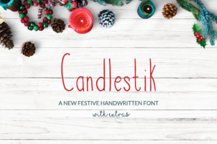 Candlestik: The Festive Handwritten Typeface for Cozy Brand Identity