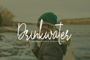 Drinkwater: A Modern Handwriting Script for Brand Identity