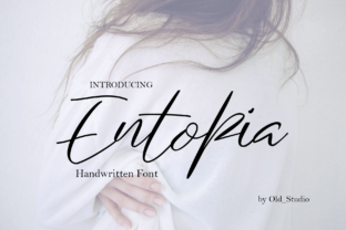 Entopia Typeface: A Modern Script Handwritten Font for Editorial Design