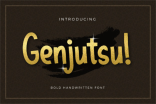 Genjutsu Typeface: A Fresh Handwritten Font for Editorial Design