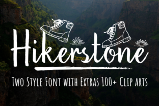 Hikerstone Family Typeface for Handmade Branding and Crafts