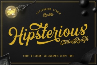 Hipsterious Typeface: A Casual Script for Handmade Brands