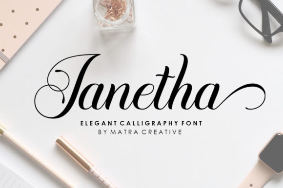 Janetha Script: Elevating Brand Elegance for Small Businesses
