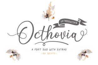 Octhovia Duo: Modern Calligraphy Typefaces for Digital Branding