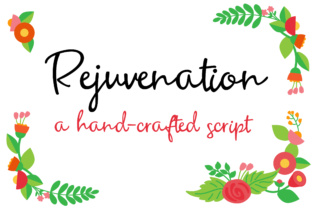 Rejuvenation: A Handwritten Script Font for Brand Refreshes