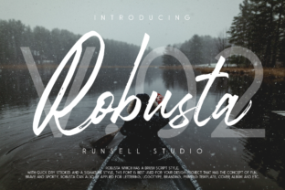Robusta Duo: A Fun Brush Style Duo for Modern Script Handwritten Fonts