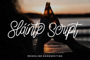 Sláinte: A Modern Script Typeface for Editorial Design