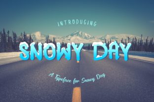 Snowy Day Typeface Review for Winter Crafts