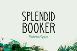 Splendid Booker: A Handwritten Script Font for Crafters and Sellers