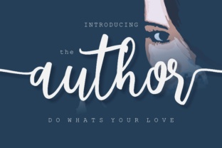 The Author Script Typeface for Editorial Branding