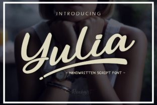 Yulia Typeface for Elegant Handmade Branding